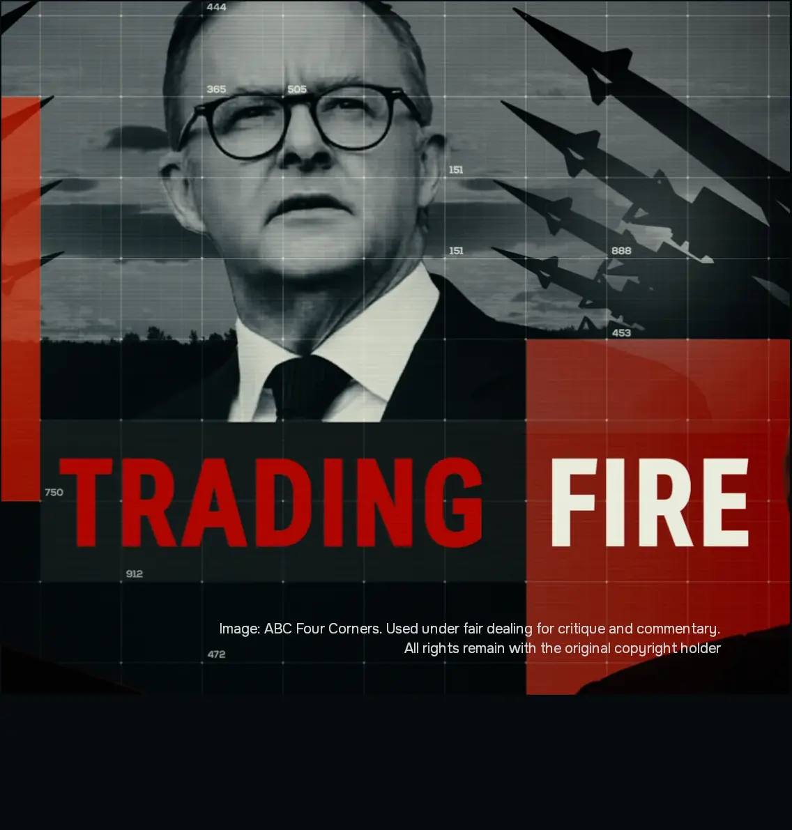 ABC Four Corners episode, 'Trading Fire'