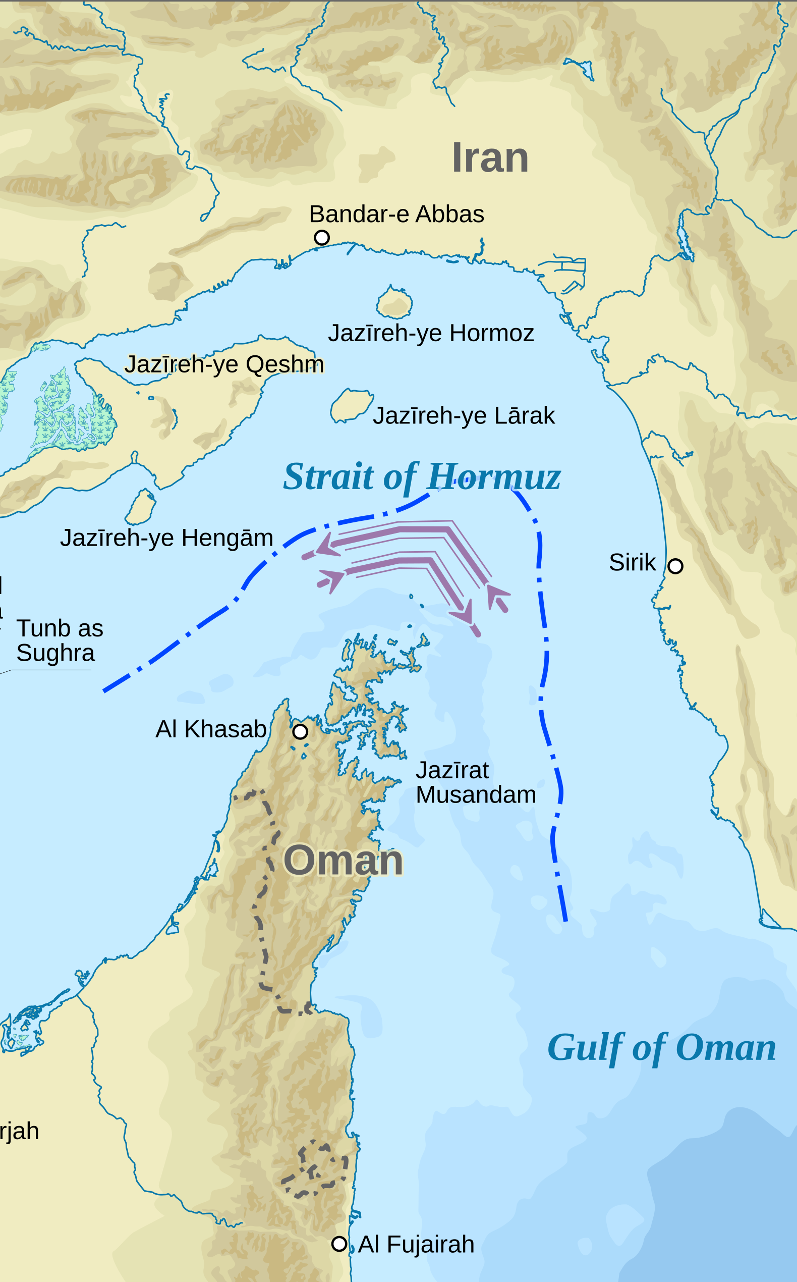  Map of Strait of Hormuz